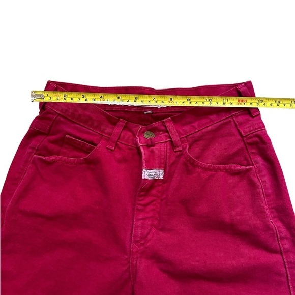 Vintage 80’s/90’s Marithe Francois Girbaud raspberry red women’s jeans size 26 - Picture 4 of 7